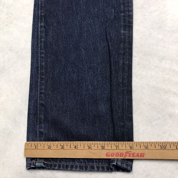 RALPH LAUREN Denim Supply Jean Men 33x34 Straight Dark Whisker Wash USA Fabric - Picture 13 of 14